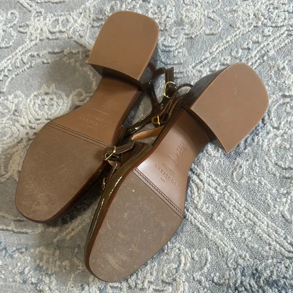 Sezane Brown Patent Leather Heels - Picture 3 of 4